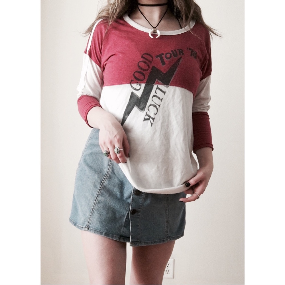 Free People Oversized Graphic Tee Shirt